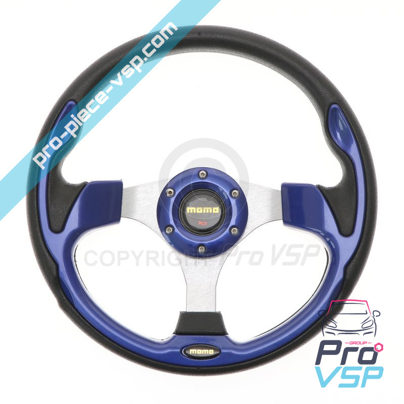 Blue tuning steering wheel