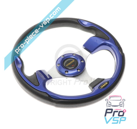 Blue tuning steering wheel