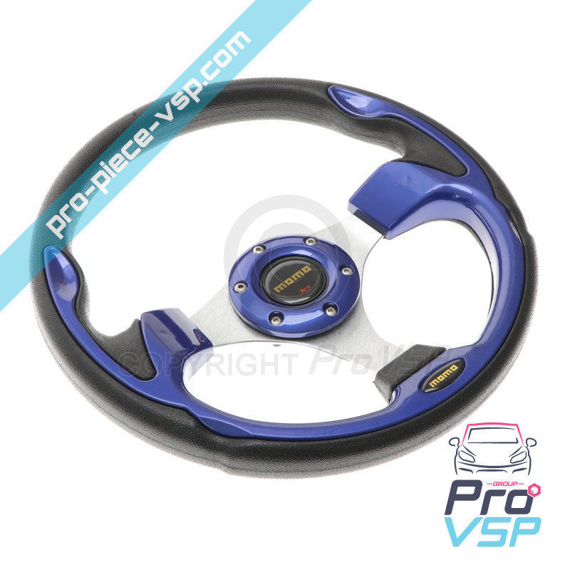 Blue tuning steering wheel