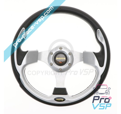 Gray tuning steering wheel