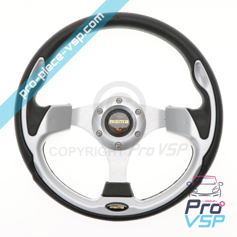 Gray tuning steering wheel