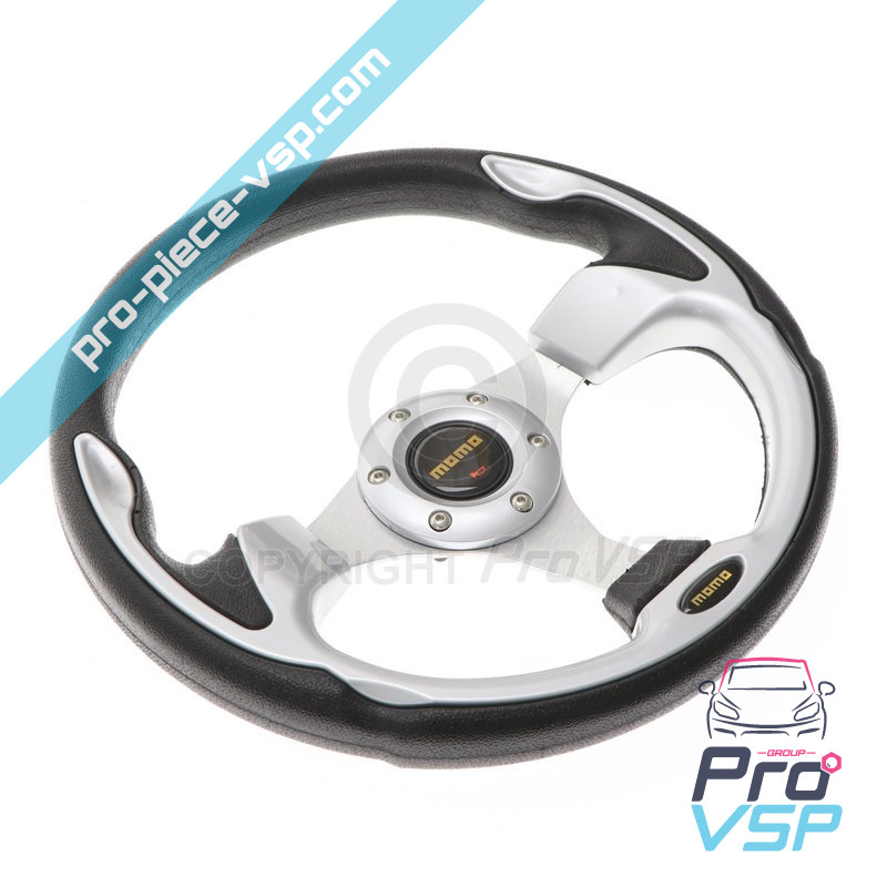 Gray tuning steering wheel