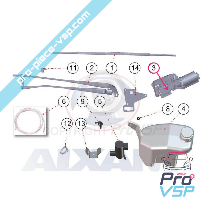 Ice wiper motor before origin