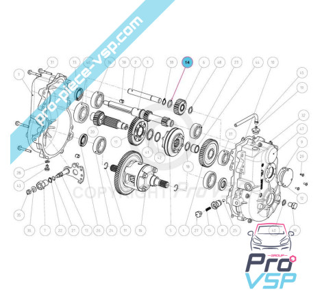 Reverse gear wedding washer