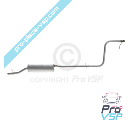 Silencieux d'échappement centrale + tube d'échappement arrière pour Microcar Mgo , M8 , F8C , Ligier JS RC