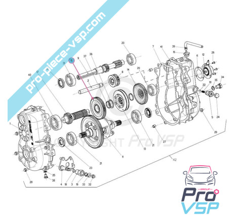 1 pinion de reducere