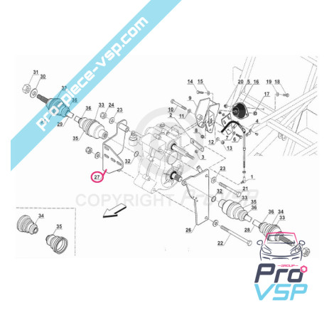 Right engine support
