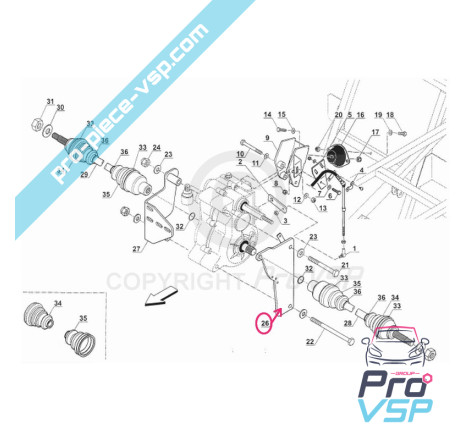 Left engine mount