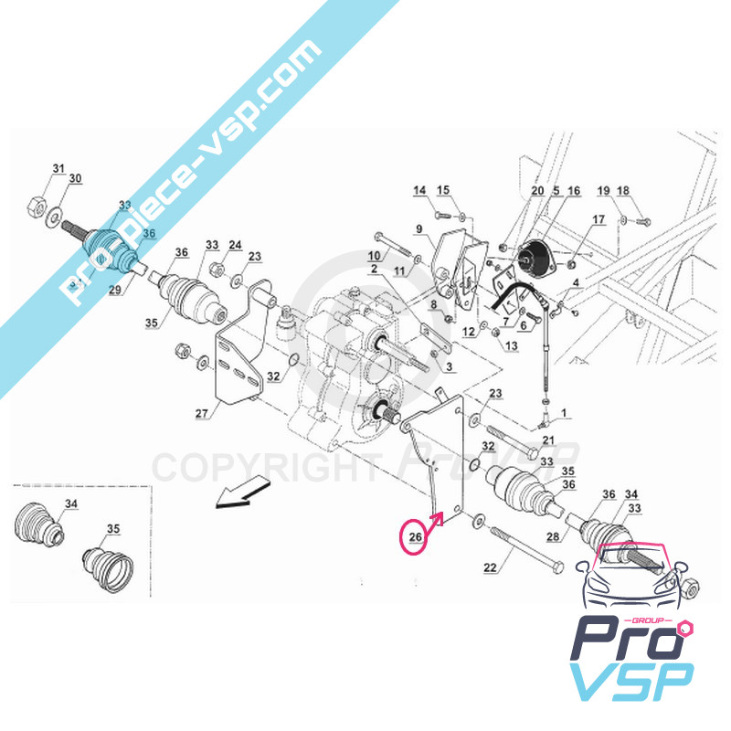 Left engine mount