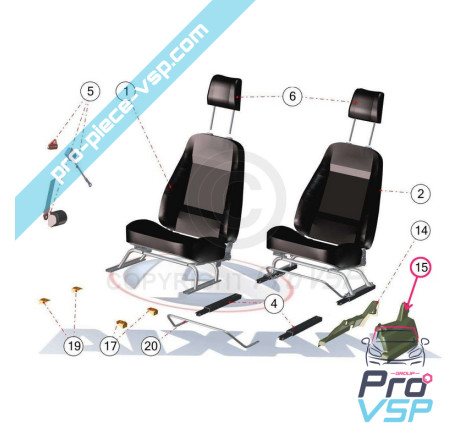 Left seat cover