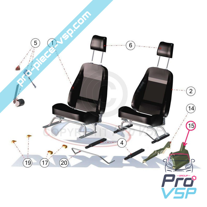Left seat cover