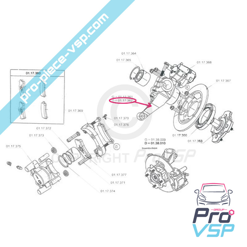 Right hub holder