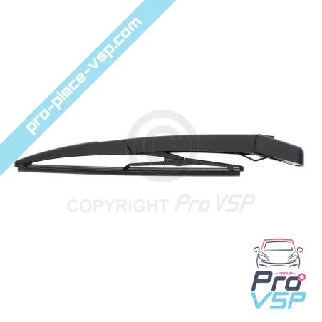 Adjustable rear ice wiper arm