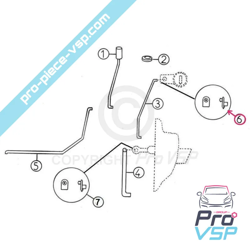 Blaues Türfass Kalibral für Aixam
