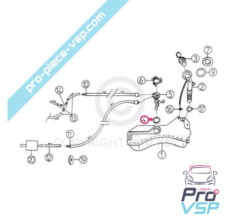 Joint de jauge à carburant pour Aixam A721 A741 A751 City Crossline Roadline Scouty