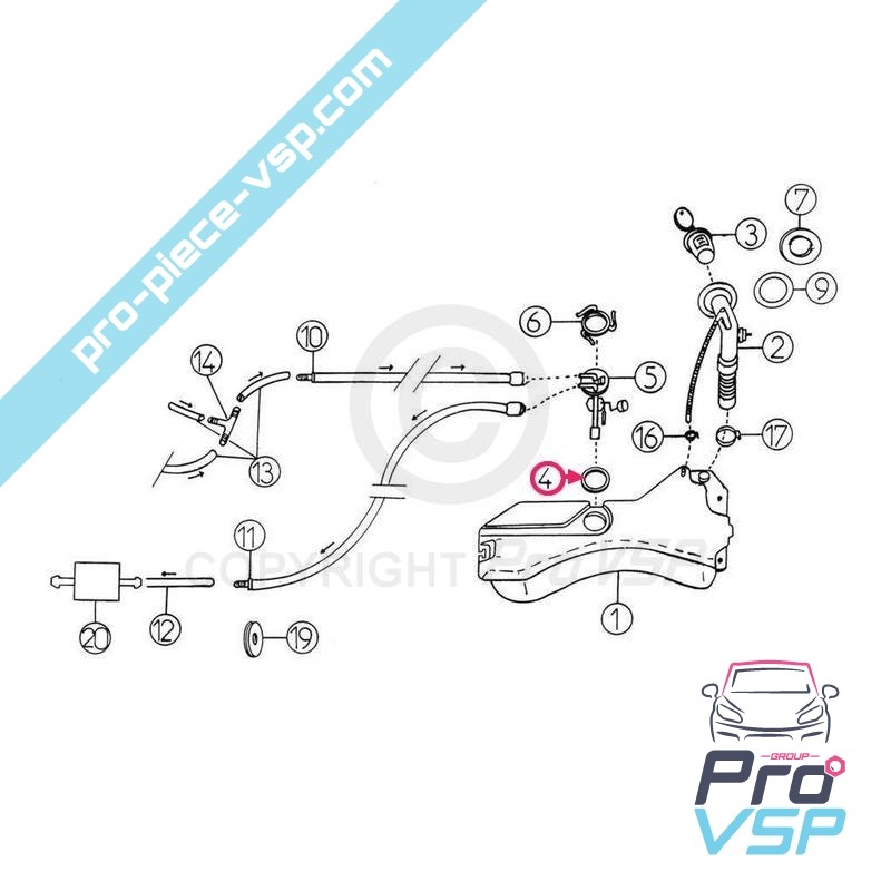 Fuel gauge joint