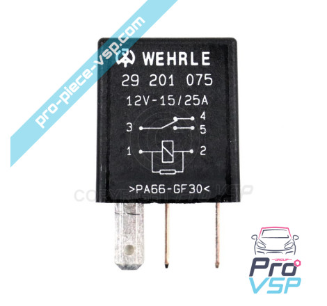 5 Pin Relais 12V 15A-25A