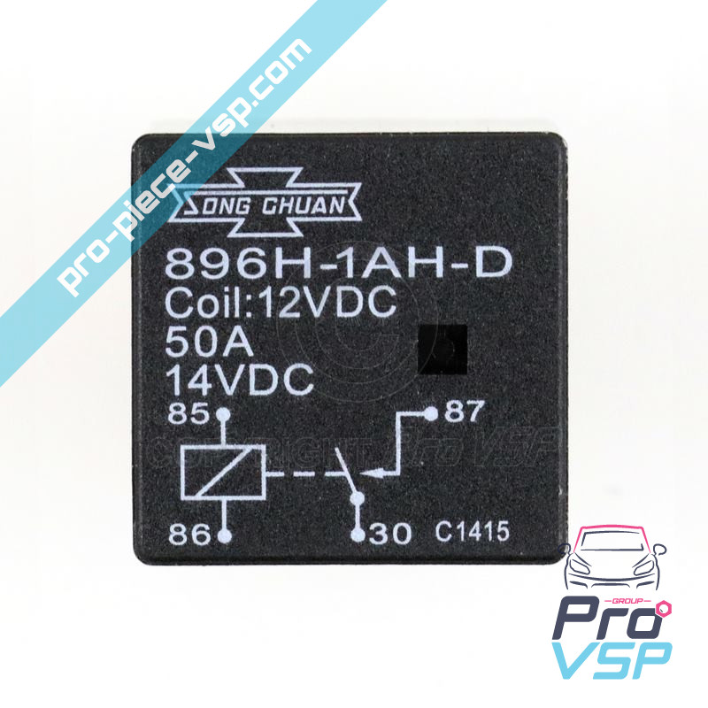 4-pin relä 12v 50a