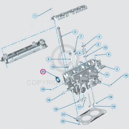 SPI Joint Cylinder Head Lombardini dci