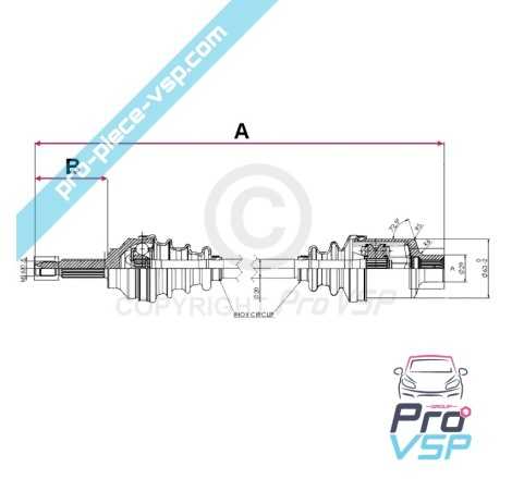 Cardan gauche adaptable pour ligier ixo ( 2ème montage ) et js50 js50l phase 1 et 2 ( 1er montage )