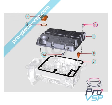 Vis de cache culbuteur pour moteur Lombardini 502 523