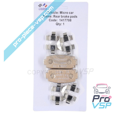 Rear brake pads
