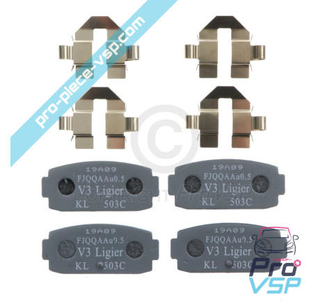 Rear brake pads