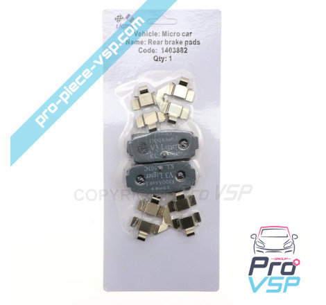 Rear brake pads