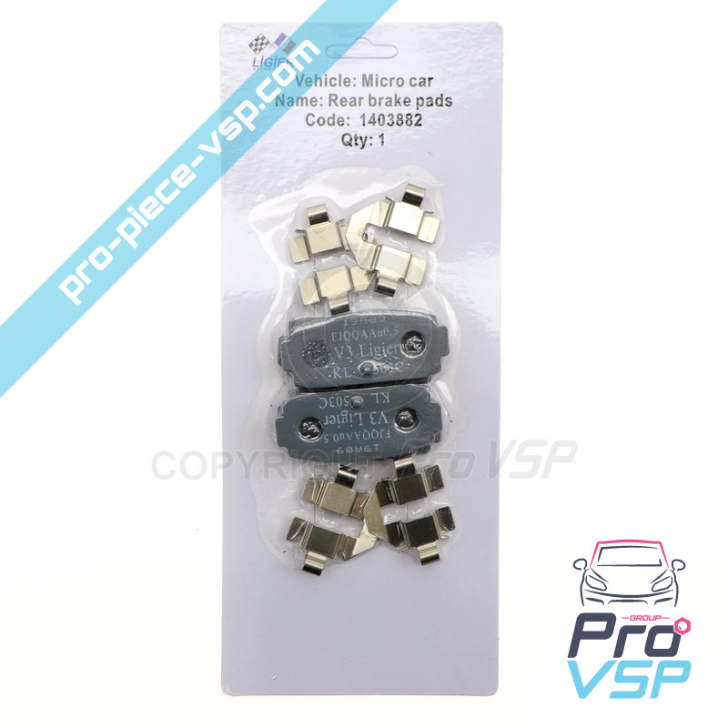 Rear brake pads