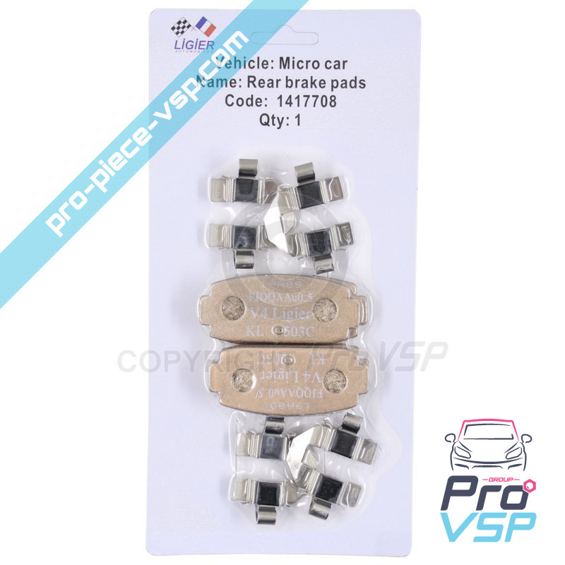Rear brake pads