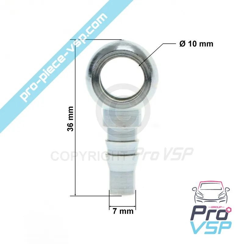 Banjo Ø 10 mm pour moteur Lombardini 15LD