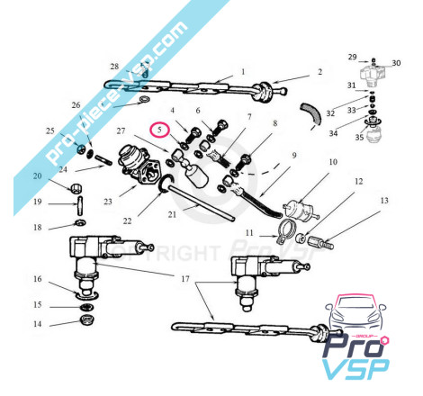 Dieselpump anslutningspackning