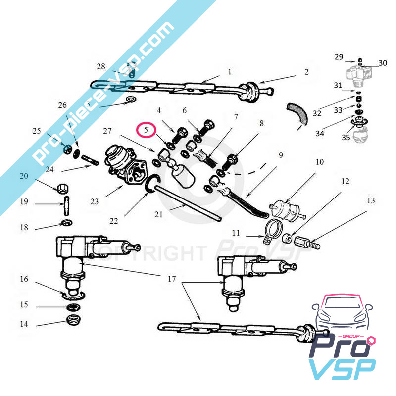 Dieselpump anslutningspackning