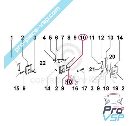 Vis de ralenti pour moteur Lombardini 6LD325