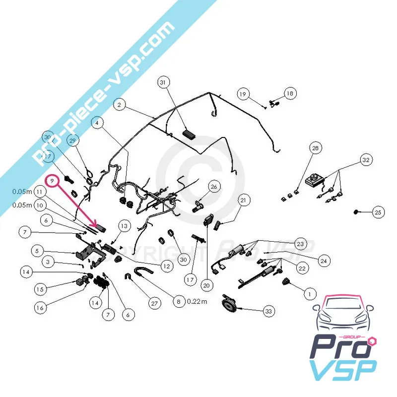 Relay bistabile nero per Ligier