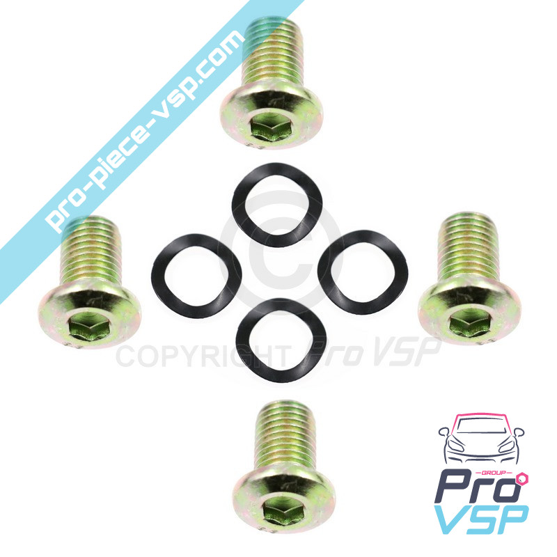 Brake disc fixation set