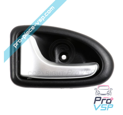 Poignée de porte intérieure gauche ( gris alu ) adaptable pour Microcar Mgo 1 et 2 , M8 F8C , Ligier JSRC