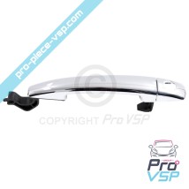 Chrome left outdoor door handle