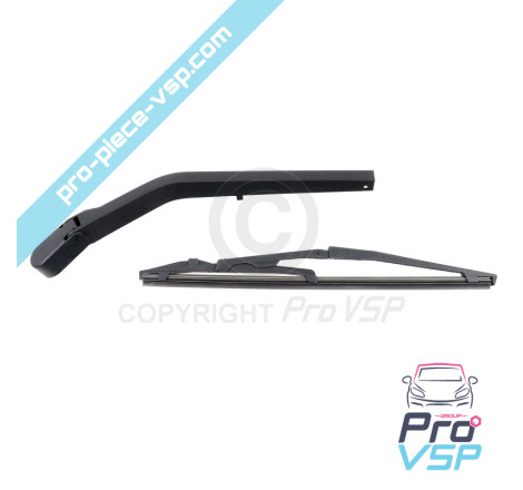 Rear ice wiper arms