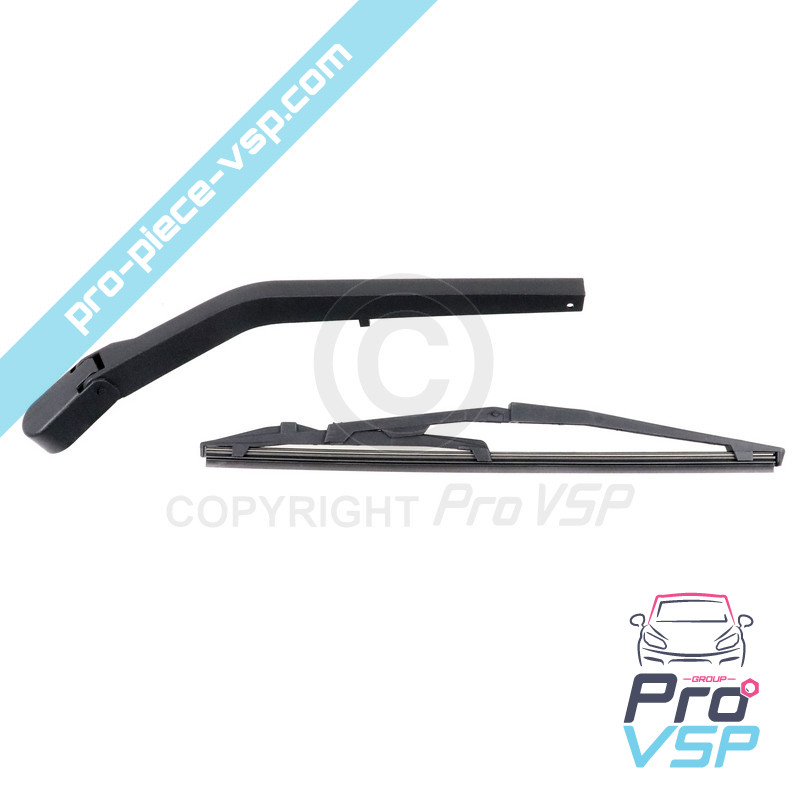 Rear ice wiper arms