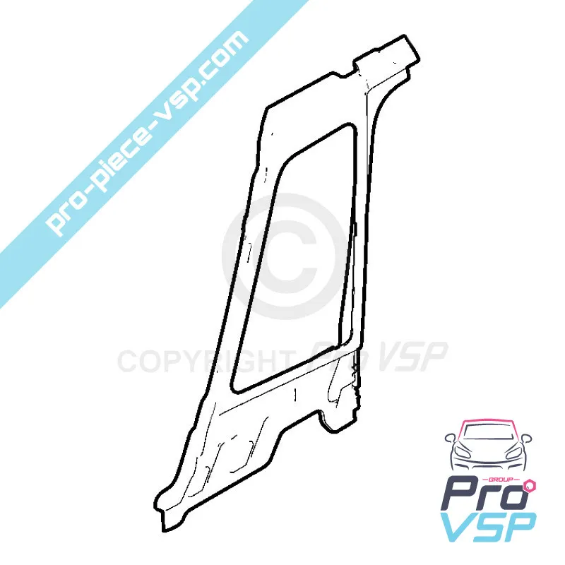 Left Amount Bay of Breeze for Citroën Ami / Opel Rocks-E / Fiat Topolino Left Amount Bay of Breeze for Citroën Ami / Opel Rocks-E / Fiat Topolino