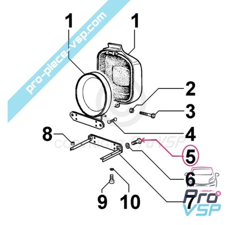 Vis pour moteur Lombardini 6LD325