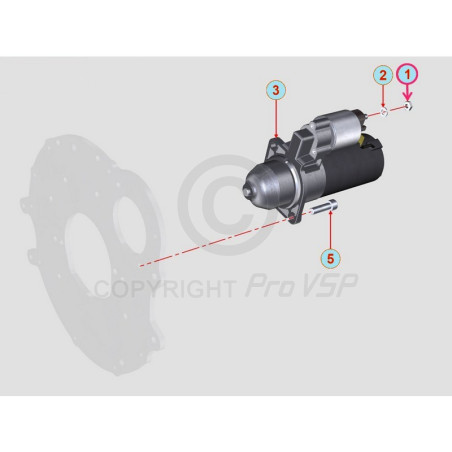Plug + Motorstartmutter Lombardini Focs Progress 502 523