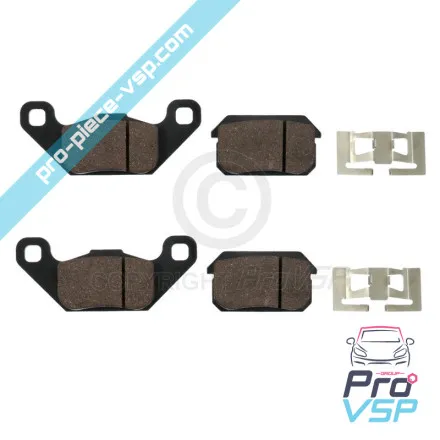 Jeu De 4 Plaquettes De Frein Arrière Pour Ligier Nova Diesel 2002 – Marque ABS – Compatible Nombreuses Références
