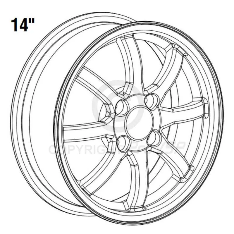 14-inch aluminum rim