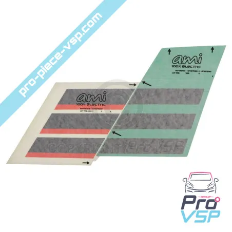 Pegatinas de custodio para Citroën Ami / Negro y naranja