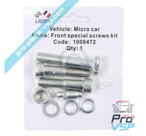 Front brake caliper screw kit