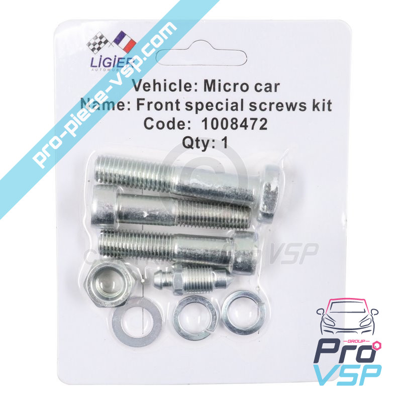 Front brake caliper screw kit