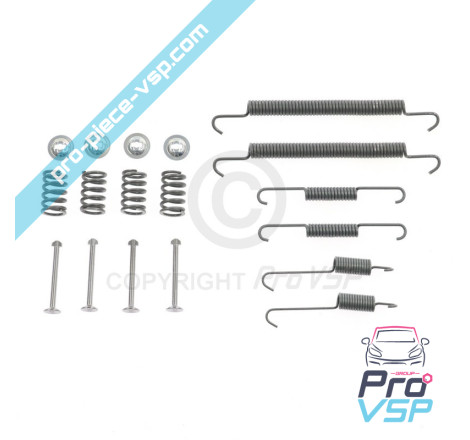 Brake jaw fastening kit