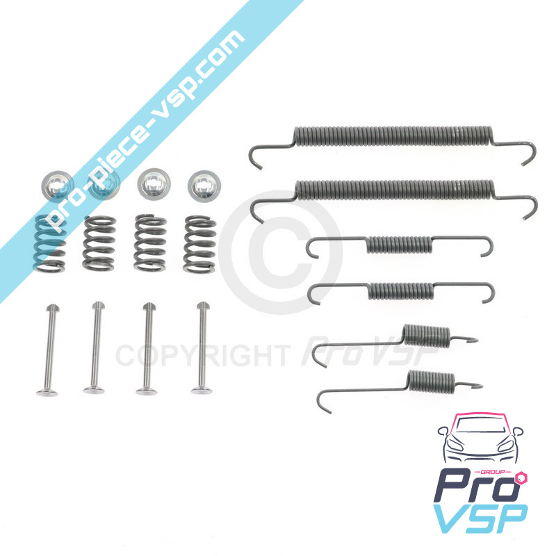 Brake jaw fastening kit